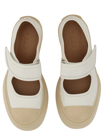 Marni Mary Jane Sneaker In White