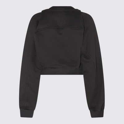 OFF-WHITE OFF-WHITE BLACK AND WHITE COTTON SWEATSHIRT