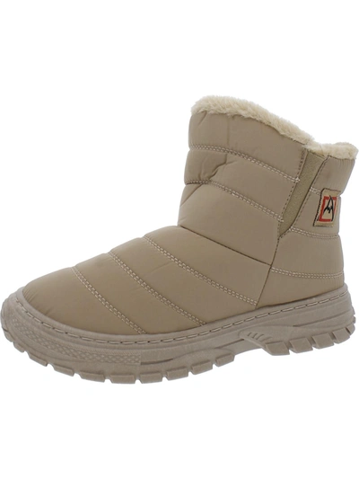 Avalanche Alps Womens Quilted Cold Weather Winter & Snow Boots In Beige