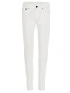 Pt Torino Low-rise Skinny-cut Jeans In White