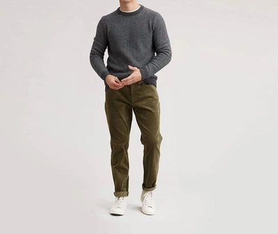 Grayers Zermatt Herringbone Crew Sweater In Gray