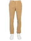 Pt Torino Tailored Trousers With Belt Loops And Pockets In Brown