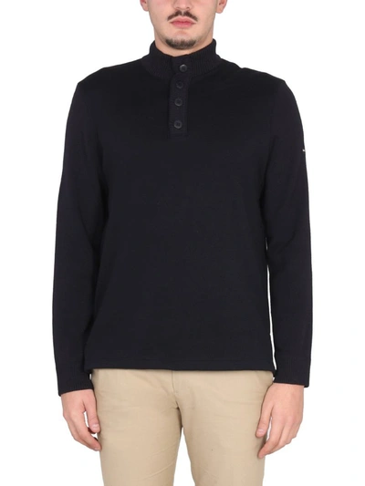 Saint James Turtleneck Shirt In Blue