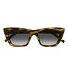 Saint Laurent Cat-eye Sunglasses In Havana