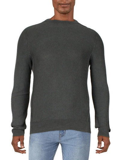 Michael Kors Mens Knit Long Sleeves Pullover Sweater In Grey