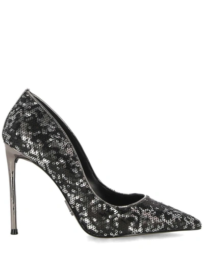 Steve Madden With Heel In Pewter Seq