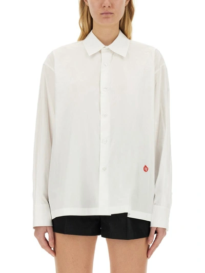 Alexander Wang T T By Alexander Wang Shirt With Logo In White