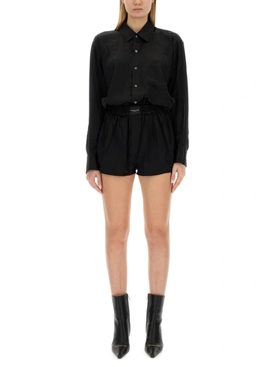 ALEXANDER WANG T T BY ALEXANDER WANG SHORT JUMPSUIT WITH BOXER SILHOUETTE