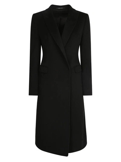 Tagliatore Slim Fit Coat In Black