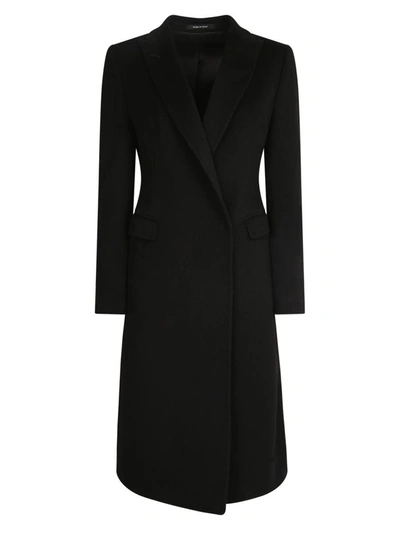 コート TAGLIATORE Tagliatore Coats Black (350001U PER013N5051) Tagliatore Double-Breasted Overcoat / Black – Vaatturiliike