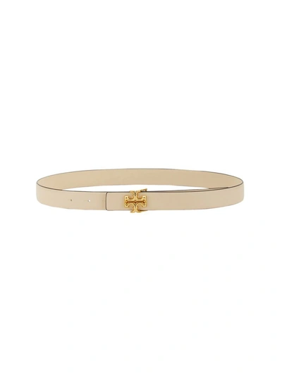 Tory Burch Womens White Belt In Beige