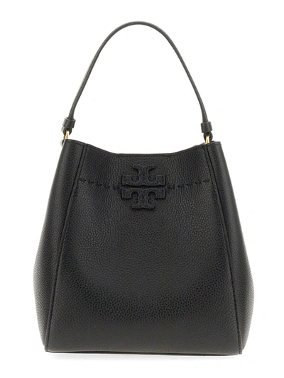 Tory Burch "mcgraw" Bag Small In Black