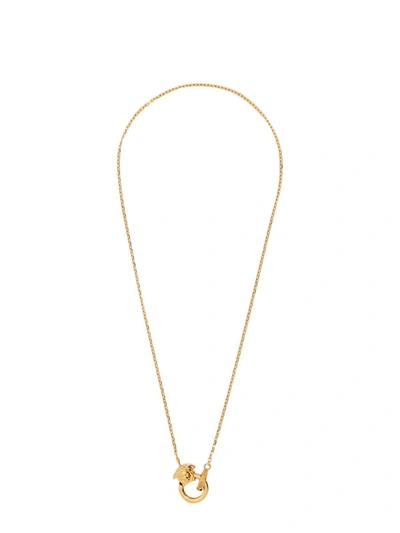 Versace Jellyfish Necklace In Gold