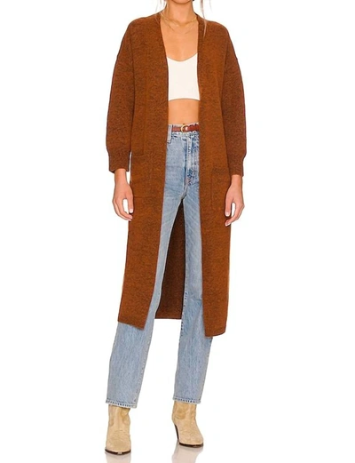 Line And Dot Levi Duster In Brown