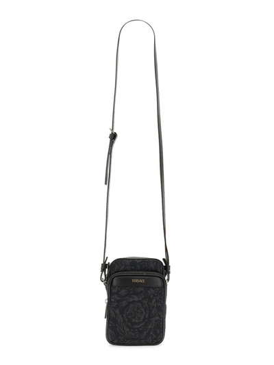 Versace Shoulder Bag Athena Baroque In Black