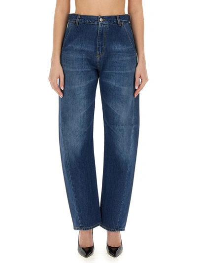 Victoria Beckham Twisted Jeans In Denim