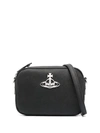 Vivienne Westwood Anna Crossbody Bag In Synthetic Leather In Black