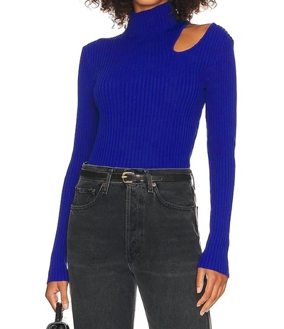 Line And Dot Nico Sweater In Blue