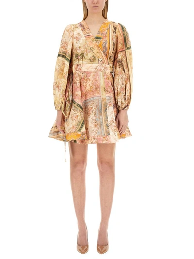 Zimmermann Mini Dress In Multicolour