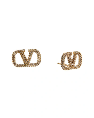 Valentino Garavani Valentino Vlogo Signature Earrings In Gold