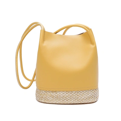Tiffany & Fred Paris Tiffany & Fred Full-grain Soft Leather Hobo/shoulder Bag In Yellow
