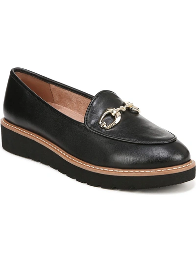Naturalizer Adiline-bit Lug Sole Loafers In Black Leather