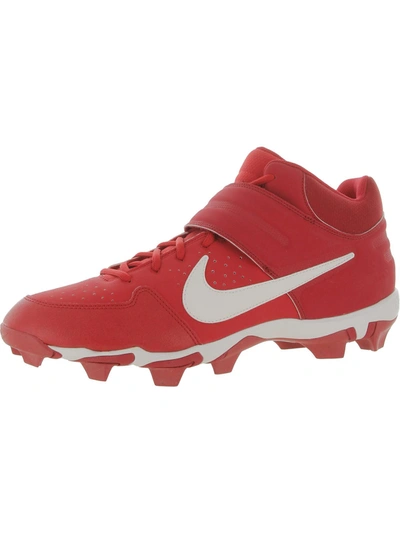 Nike Mens Baseball Ankle Cleats In Red