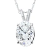 POMPEII3 G/VS 2CT OVAL DIAMOND SOLITAIRE CERTIFIED LAB GROWN DIAMOND PENDANT NECKLACE