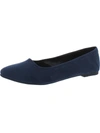 ATAIWEE WOMENS FAUX SUEDE SLIP-ON BALLET FLATS
