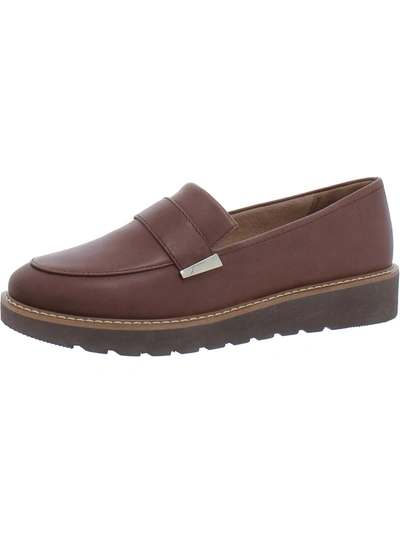 Naturalizer Adiline Womens Padded Insole Slip On Penny Loafers In Brown