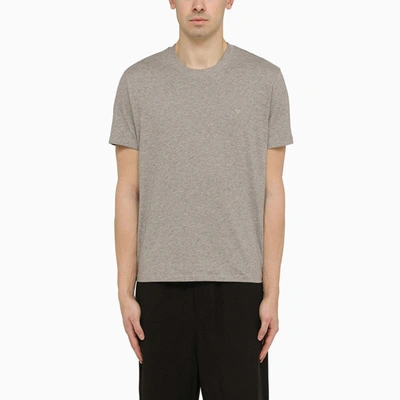 Ami Alexandre Mattiussi Ami Paris Ami De Coeur Grey T-shirt Men In Grey