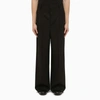 Ami Alexandre Mattiussi Black Elasticized Waist Trousers In Black