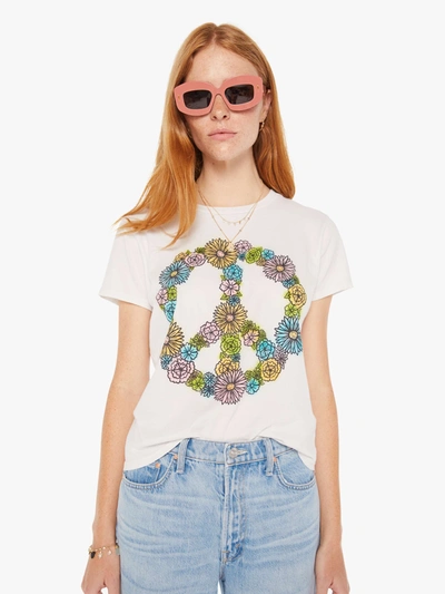 Mother The Lil Goodie Goodie Tie-dye Graphic Tee In Peace Flowers