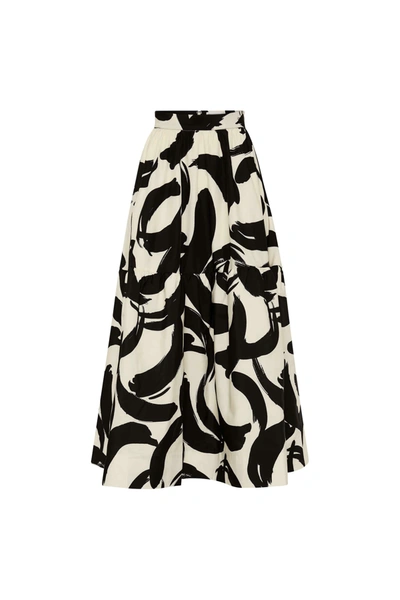 Rebecca Vallance Pompidou Midi Skirt In Neutrals