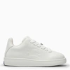 BURBERRY BURBERRY BOX WHITE LEATHER TRAINER MEN