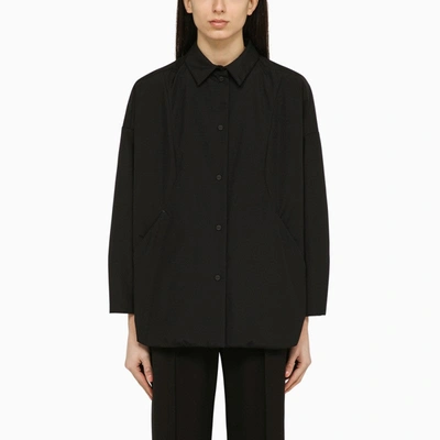 Herno Black Nylon Shirt Jacket Women