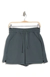 Z By Zella Day Out Fleece Shorts In Green Urban