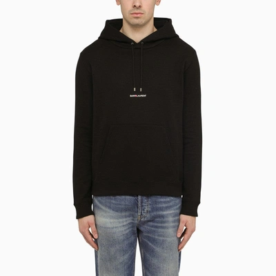 Saint Laurent Hoodie In Black