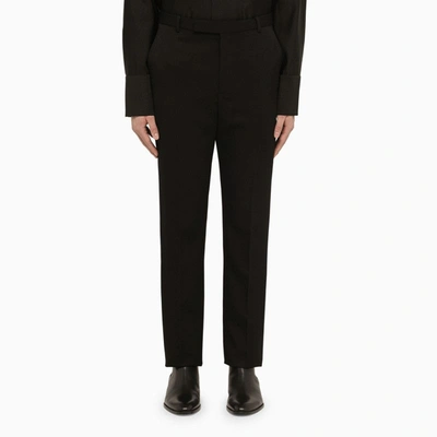 Saint Laurent Black Wool Trousers Men