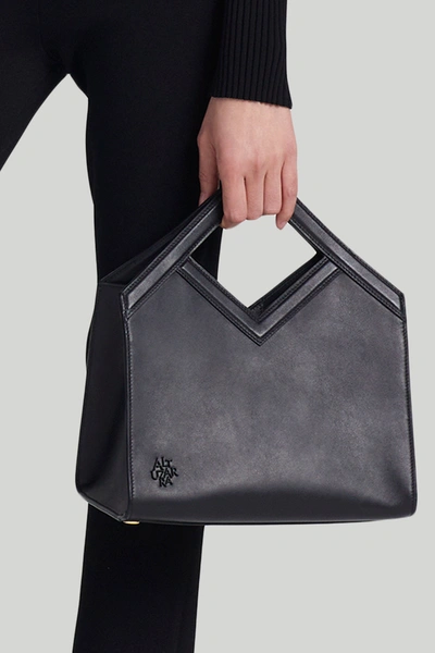 Altuzarra Small Calf Leather Tote Bag In Black