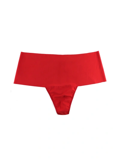 Hanky Panky Plus Size Breathesoft™ High Rise Thong Exclusive In Red