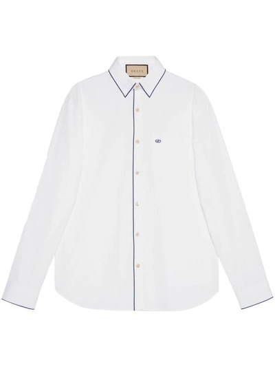 Gucci Shirts In Natural White/mix