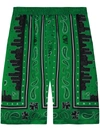 Off-white Off White Omcb092 S24 Fab001 Man Willow Bou Short In Green