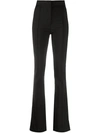 Patrizia Pepe High-rise Flared Jeans In Black