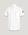 Belstaff Scale Short Sleeve Shirt In White