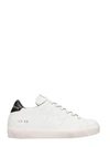 LEATHER CROWN LOW LC06 WHITE LEATHER SNEAKERS,7346052