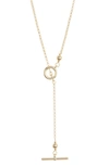 NORDSTROM RACK OPEN CIRCLE T-BAR Y-NECKLACE