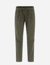 Herno Logo Casual Pants In Green