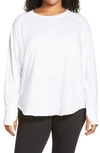 Zella Full Range Long Sleeve T-shirt In White