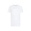 Max Mara Cotton Crew Neck Graphic Print T-shirt In White